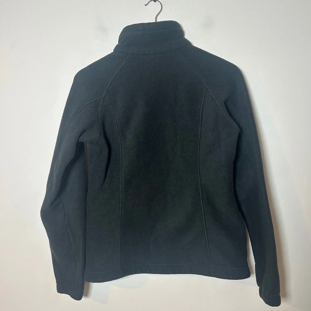 Columbia Benton Springs Fleece Jacket Womens Medium Black Full‎ Zip Outdoor